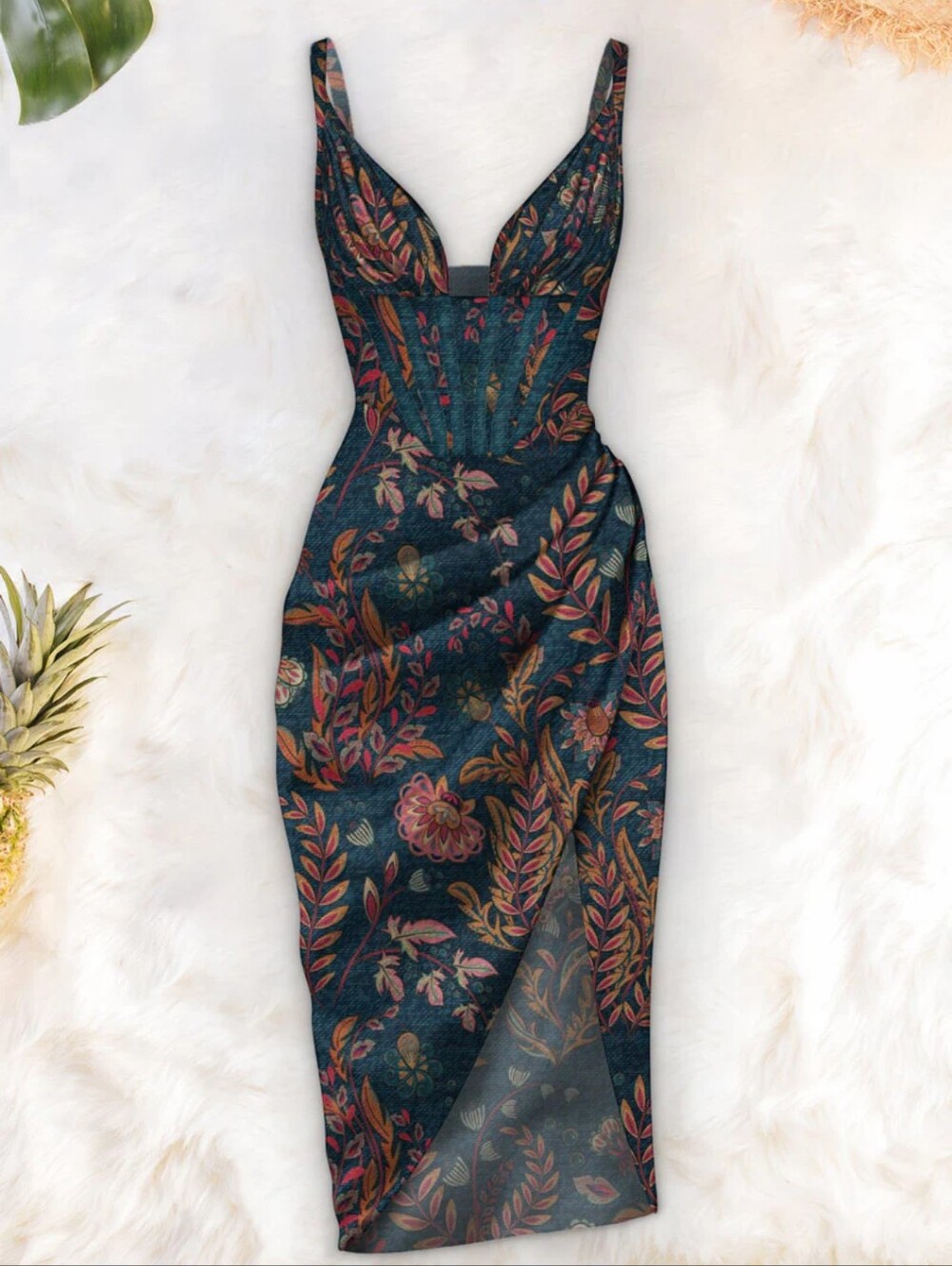 Averie Halley Draped Midi Dress